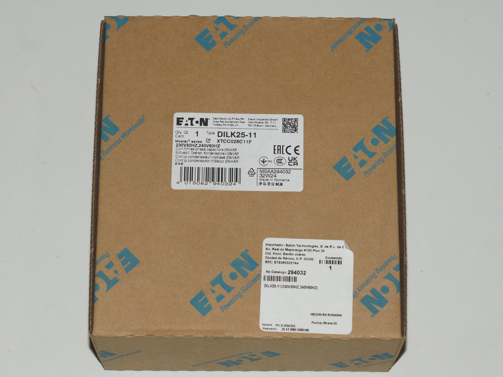 Contactor Para Capacitor Dilk25-11(240v60hz) Eaton