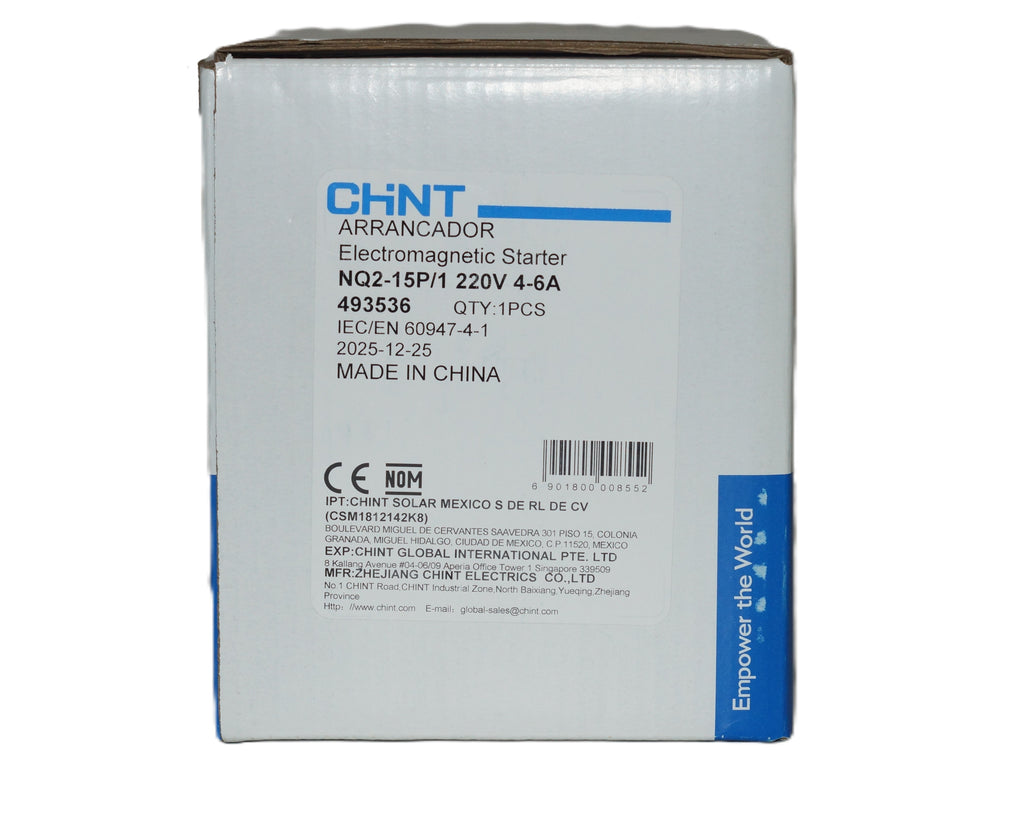 Nq2 Arrancador Trifásico 1.0hp 220v 4-6a Con Botones Chint