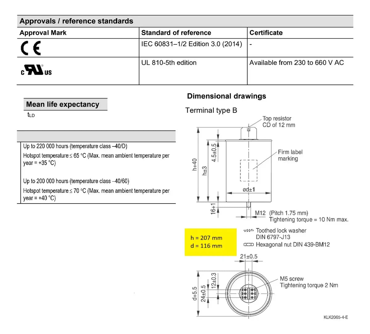 Ep5011 Capacitor Trifásico 25kvar 480v 3x96uf Epcos