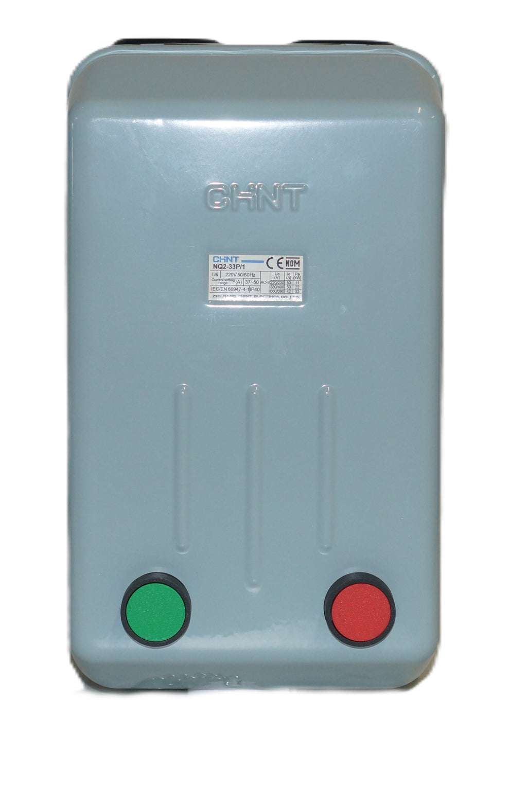 NQ2 Arrancador Trifásico 15HP 220V 37-50A con botones mca Chint